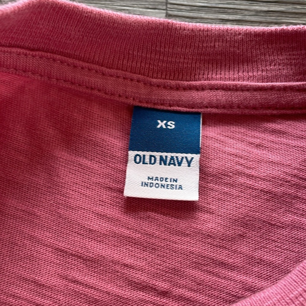 Old Navy Short Sleeve Boxy Vintage Crew Neck T-Shirt Rose Cloud Women’s Size XS - Picture 4 of 8